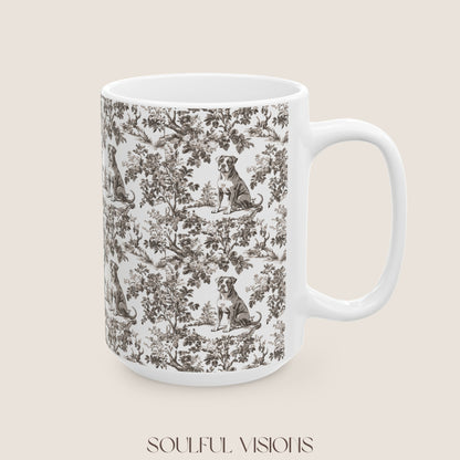 Pitbull Toile De Jouy Mug