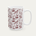 Cockapoo Burgundy Toile Mug