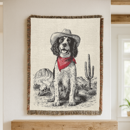 English Springer Spaniel Woven Blanket