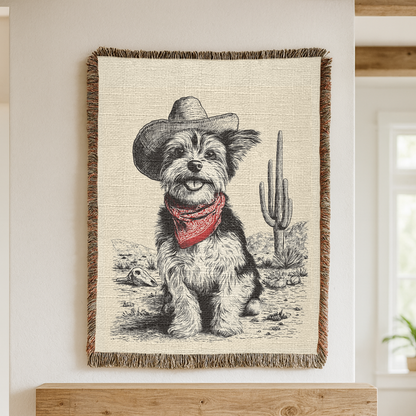 Yorkshire Terrier Woven Blanket