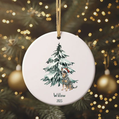 Custom Dog Christmas Ornament