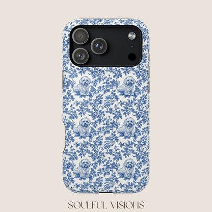 Havanese Toile De Jouy Magnetic Phone Case