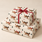 Belgian Malinois Christmas Skiing Wrapping Paper