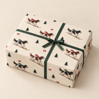 English Springer Spaniel Christmas Skiing Wrapping Paper