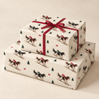 English Springer Spaniel Christmas Skiing Wrapping Paper