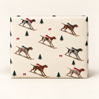 German Shorthaired Pointer Christmas Skiing Wrapping Paper