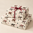 German Shorthaired Pointer Christmas Skiing Wrapping Paper