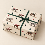 German Shorthaired Pointer Christmas Skiing Wrapping Paper