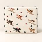 Goldendoodle Christmas Skiing Wrapping Paper