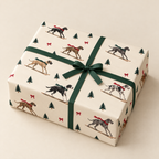 Great Dane Christmas Skiing Wrapping Paper