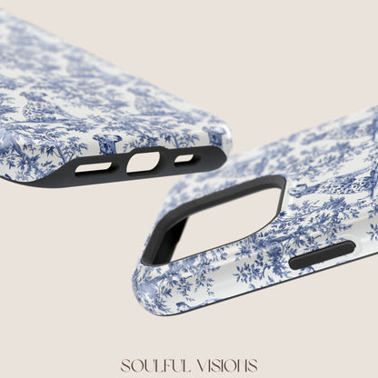 Dalmatian Toile De Jouy Magnetic Phone Case