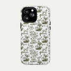 Saluki Sage Green Toile phone Case