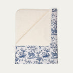 Bengal Cat Toile De Jouy Fleece Blanket