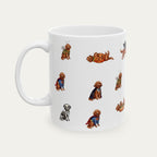 Goldendoodle Red Halloween mug