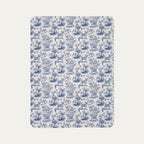 Chihuahua Shorthaired  Toile De Jouy Fleece Blanket