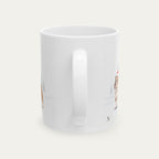 Custom English Bulldog Brindle and White Christmas Santa Hat Mug