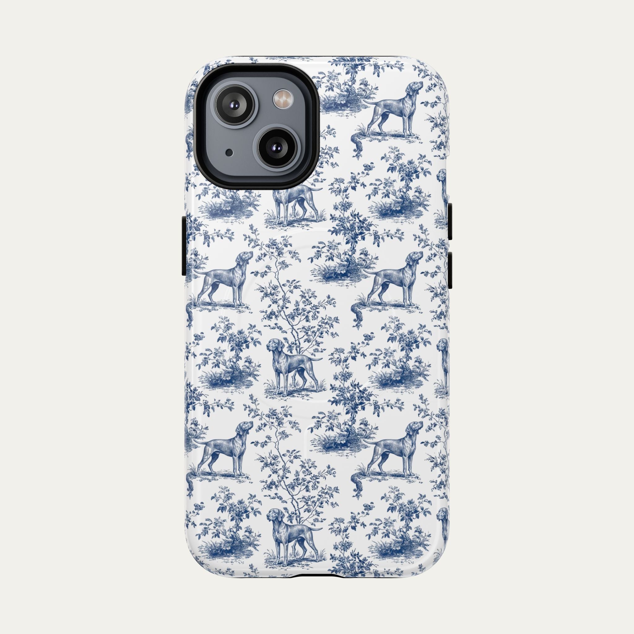 Vizsla Blue Toile Phone case