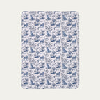 Australian Cattle Dog Toile De Jouy Fleece Blanket
