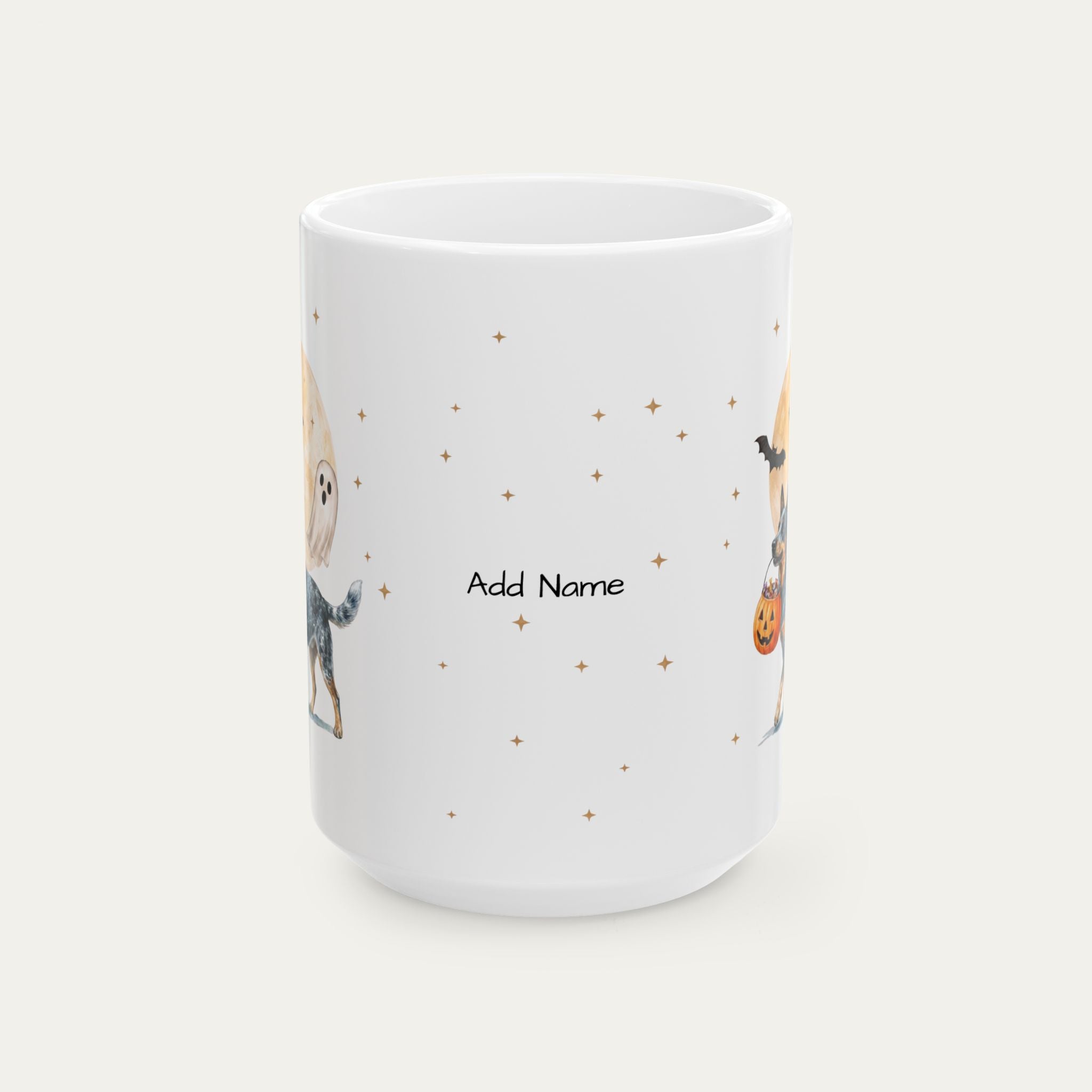 Custom Australian Cattle Blue Halloween mug
