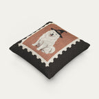 Samoyed Halloween Woven Pillow