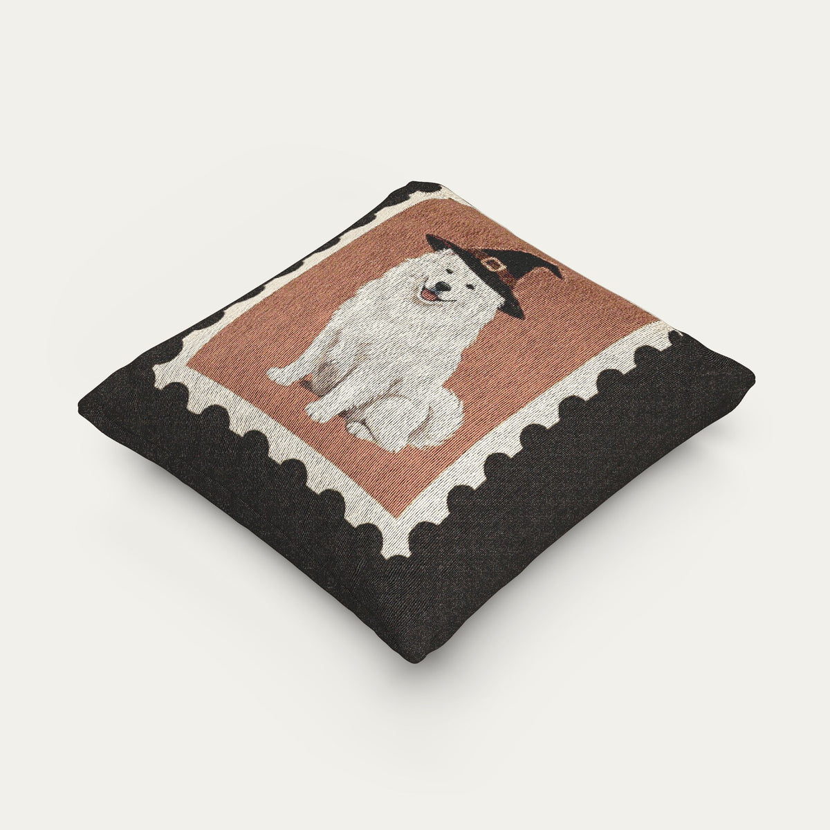 Samoyed Halloween Woven Pillow