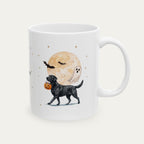Custom Labrador Black Halloween mug