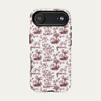 Sloughi Burgundy Toile phone Case