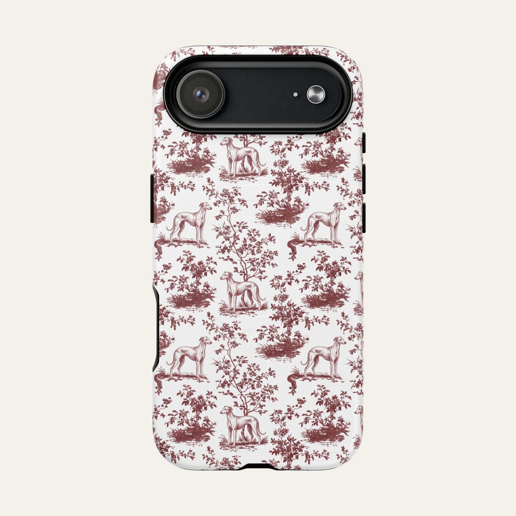 Sloughi Burgundy Toile phone Case