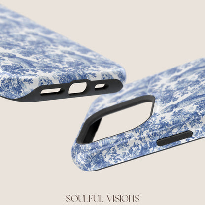 Goldendoodle Toile De Jouy Magnetic Phone Case