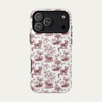 Yorkshire Terrier Burgundy Toile phone Case