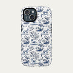 Pitbull Blue Toile Phone case