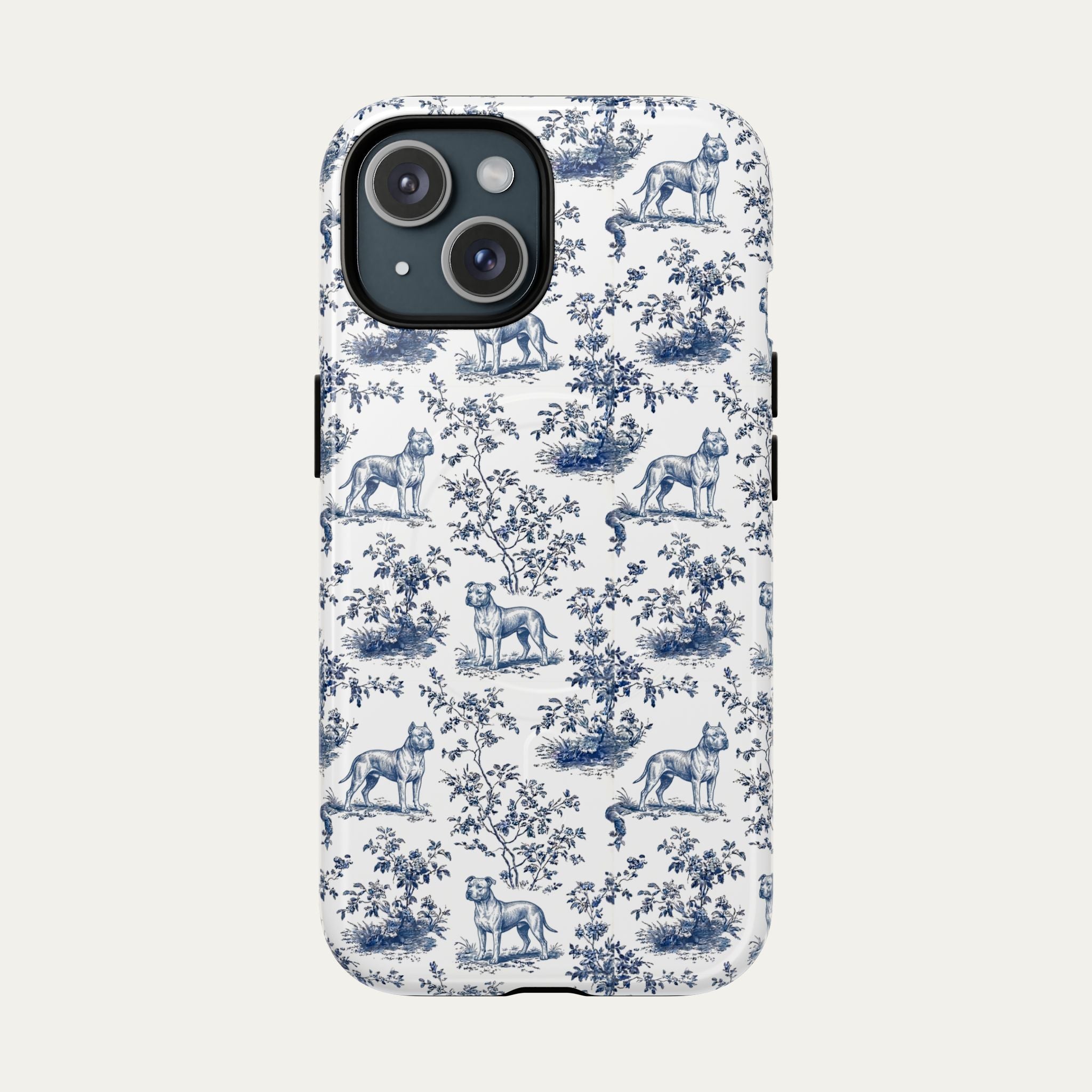 Pitbull Blue Toile Phone case