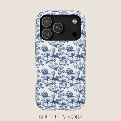 Shih Tzu Toile De Jouy Magnetic Phone Case