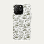 Maltese Sage Green Toile phone Case