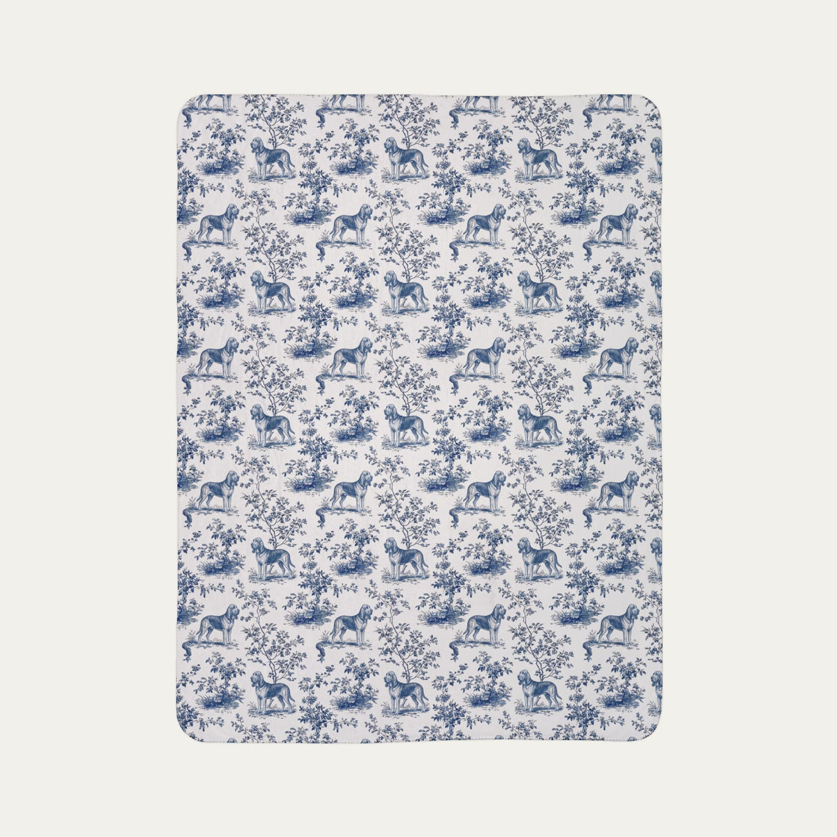 BloodHound Toile De Jouy Fleece Blanket