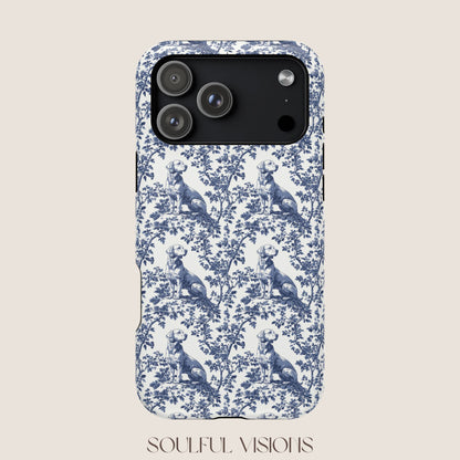 Labrador Toile De Jouy Magnetic Phone Case