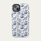 Wirehaired Pointing Griffon Blue Toile Phone case