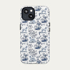 Saluki Blue Toile Phone case