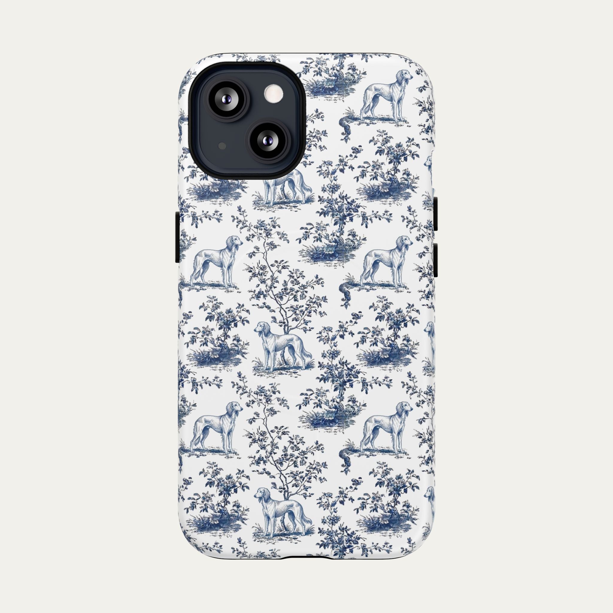 Saluki Blue Toile Phone case