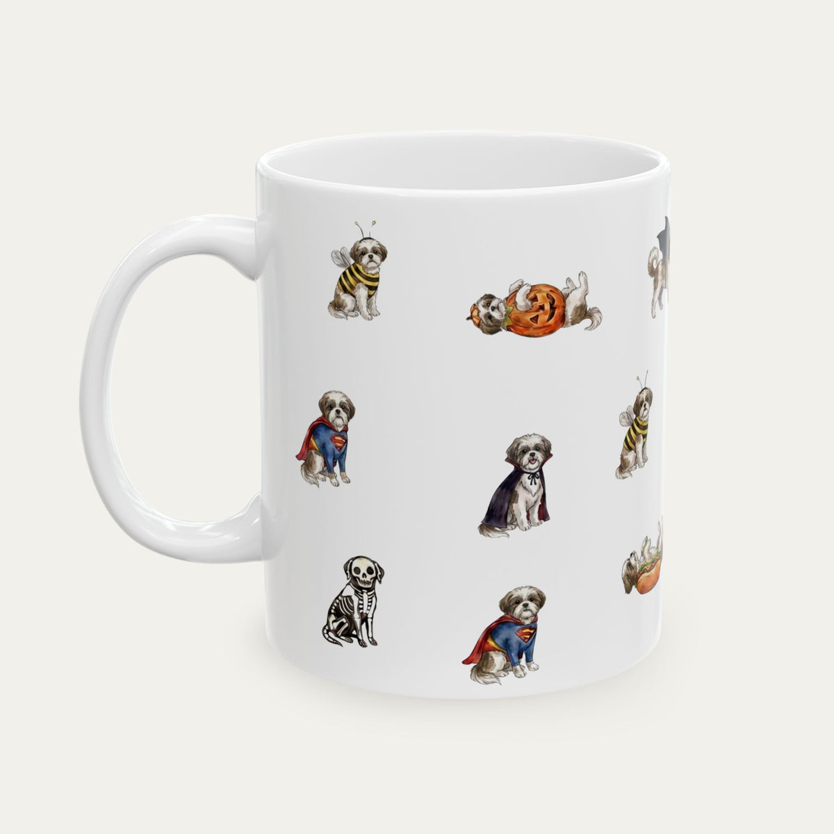Shih Tzu Halloween mug
