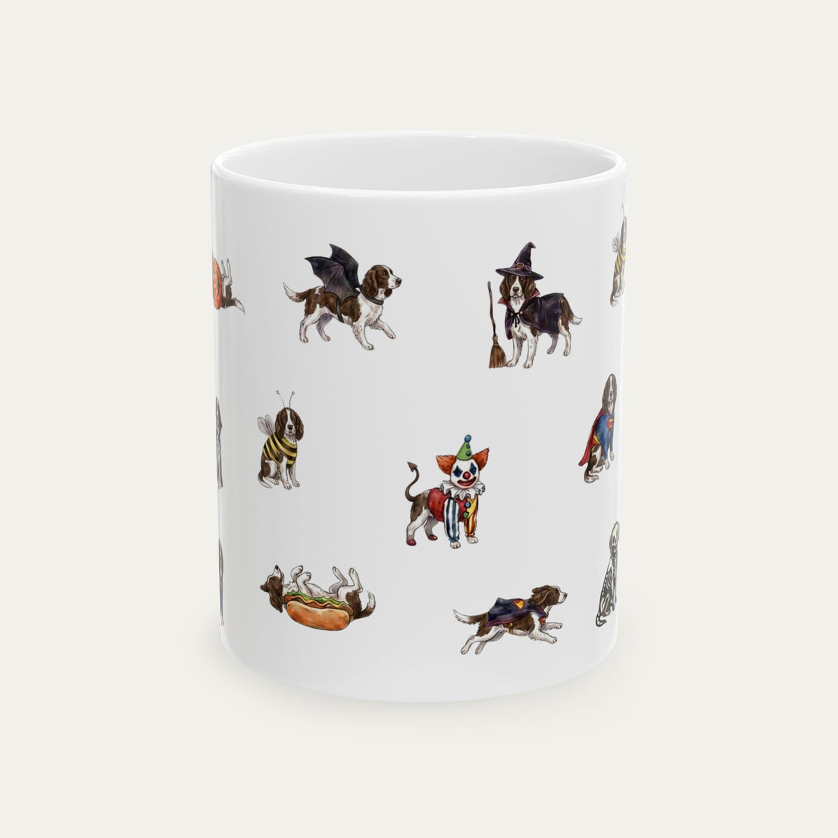 Springer Spaniel Halloween mug