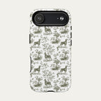 Doberman Sage Green Toile phone Case