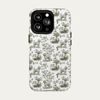 Wheaten Terrier Sage Green Toile phone Case
