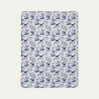 Beagle Toile De Jouy Fleece Blanket