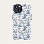 Great Pyrenees Blue Toile Phone case