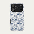 Basenji Blue Toile Phone case