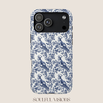 Labrador Toile De Jouy Magnetic Phone Case