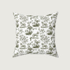 Pitbull Sage Green French Toile Pillow