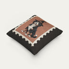 Bernedoodle Halloween Woven Pillow
