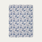 Australian Shepherd Toile De Jouy Fleece Blanket